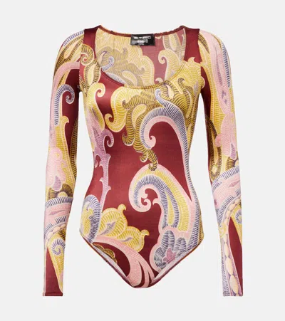 Wolford X Etro Printed Bodysuit In Multicoloured