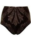 Wolford X Etro Short Shorts With Lurex Jacquard Effect In Black