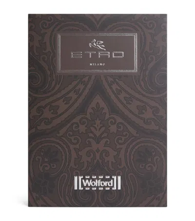 Wolford X Etro Tattoo Tights In Brown