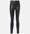 Wolford Estella Faux Leather Leggings In Schwarz