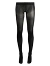 Wolford X Sergio Rossi Studded Tights In Black