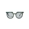 Wolfspout Women's Green / Blue Aster - Wild Tide Sunglasses In Green/blue