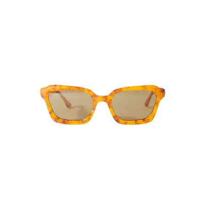 Wolfspout Women's Green / Brown Demi - Oh Honey Tortoiseshell Sunglasses In Orange