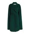 Wolk Morais Cashmere Belted On Set Cape In Green