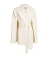 Wolk Morais Cashmere Tie-waist Cape In Ivory