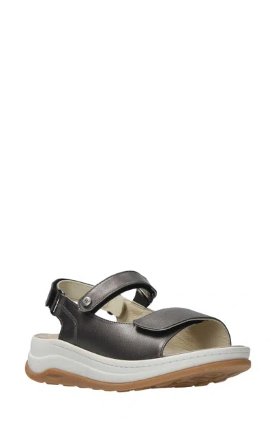 Wolky Adura Slingback Platform Sandal In Inox Biocare