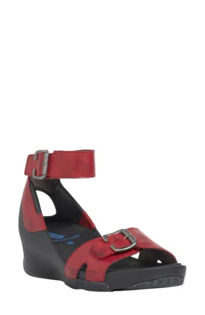 Wolky Eraza Ankle Strap Sandal In Black