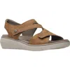Wolky Ikaria Wedge Sandal In Tan Biocare