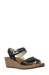 Wolky Sanibel Platform Wedge Sandal In Black