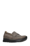 Wolky Snoafer Platform Wedge Penny Loafer In Brown