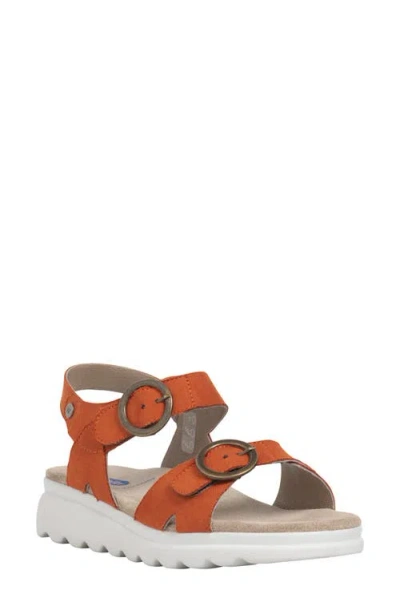 Wolky Voyage Ankle Strap Sandal In Brown