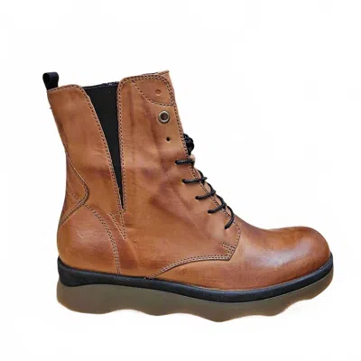 Wolky Women's Akita Water-resistant Boot In Cognac In Brown
