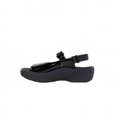 Wolky Women's Jewel Sandal In Black Patent