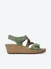 Wolky La Jolla Ankle Strap Platform Wedge Sandal In Multi