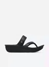 Wolky Women's Tahiti Supportive Flip-flop Sandal In Black In Black