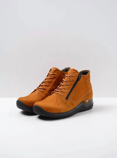 Wolky Women's Why Shoes In Dark Ochre Nubuck In Multi