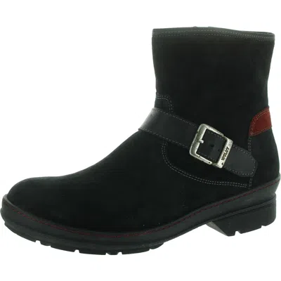 Wolky Womens Zipper Suede Ankle Boots In Multi