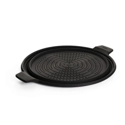 Woll Silicone Steamer Insert For Wok 12-inch In Black