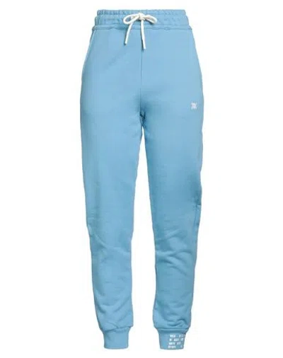 Wolm Woman Pants Light Blue Size S Cotton