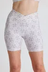 Wolven Athletic Midi Bike Short In Harmony In Multi