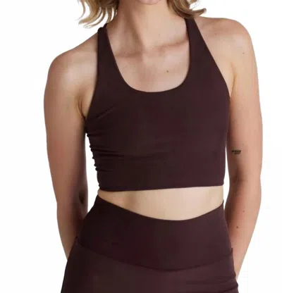 Wolven Crisscross Tank In Chai In Black
