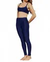 Wolven Ultra Soft Active Pocket Legging In Sapphire In Blue