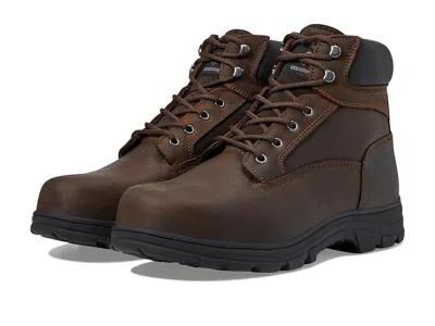 Wolverine Carlsbad Waterproof 6 Steel Toe Work Boot In Brown