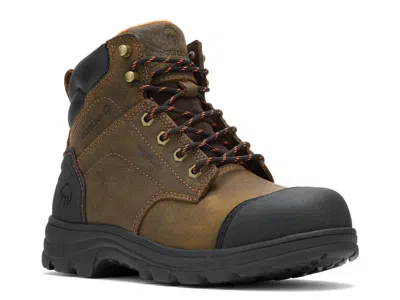 Wolverine Extra Wide Width Carlsbad Cap Steel Toe Work Boot In Brown