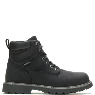 Wolverine Floorhand W10691 Men's Black Leather 6" Waterproof Work Boots Zap2350