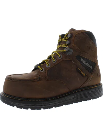 Wolverine Hellcat Moc 6" Cm Mens Leather Waterproof Work & Safety Boot In Brown