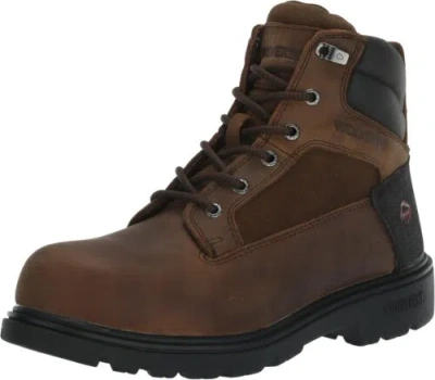 Pre-owned Wolverine Men's Bulldozer 2.0 Steel-toe 6" Construction Boot In Brown