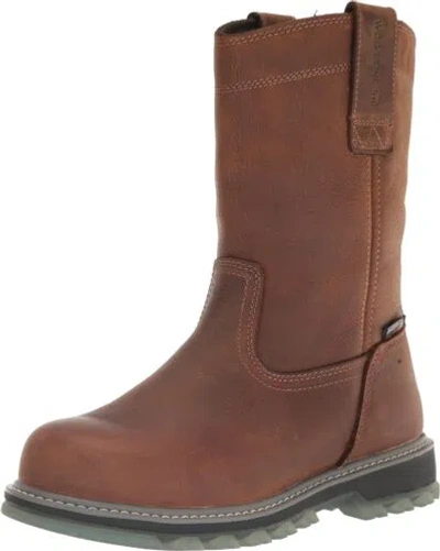Pre-owned Wolverine Men's Floorhand Lx Waterproof Work Boot Construction In Sudan Brown