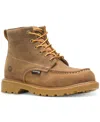 Wolverine Men's Floorhand Waterproof Moc Toe 6" Lace-up Boots In Tan