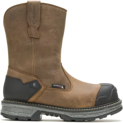 Wolverine Men's Hellcat Hd Wellington Work Boots In Brown Leather