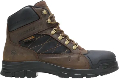Wolverine Men's Hellcat Toe Construction Boot In Charcoal Grey In Brown