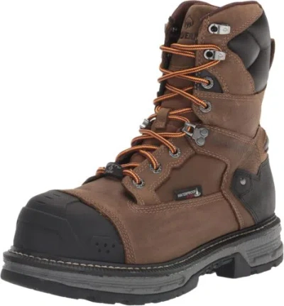 Pre-owned Wolverine Men's Hellcat Ultraspring Heavy Duty 8" Waterproof Composite Toe... In Chocolate Chip