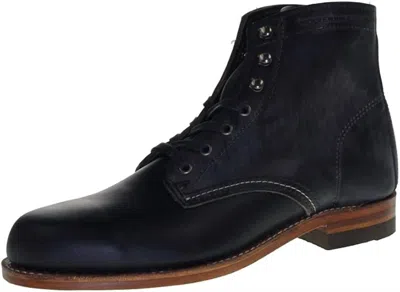 Wolverine Men's Heritage Plain-toe Original Boot In Black Leather