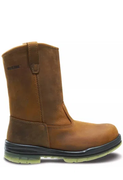 Wolverine Men's Leather Durashocks St Work Boots - Medium In Malt In Brown