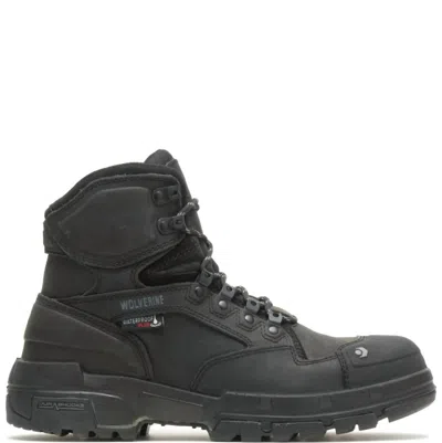 Wolverine Men's Legend 6" Waterproof Comp Toe Boots In Black
