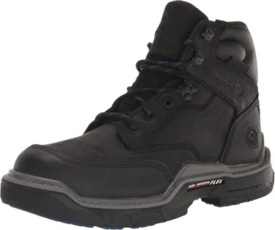 Pre-owned Wolverine Men's Raider Ds Hd Wp Cm 6in Construction Boot In Black