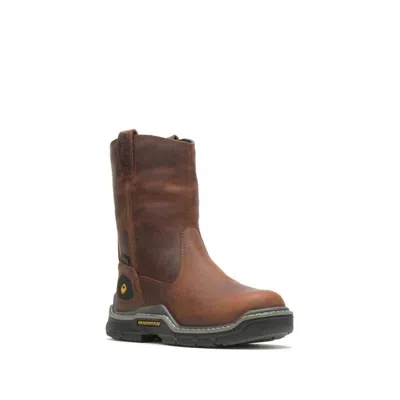 Wolverine Men's Raider Durashocks Slip On Soft Toe Work Boots In Peanut In Brown