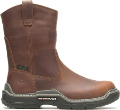 Pre-owned Wolverine Men's Raider Durashocks Wellington Waterproof Composite Toe... In Peanut