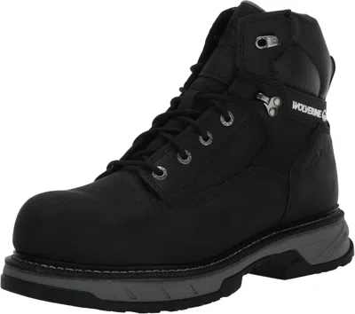 Pre-owned Wolverine Men's Reforce 6" Waterproof Composite Toe Industrial Boot In Black