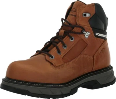 Pre-owned Wolverine Men's Reforce 6" Waterproof Industrial Boot In Cashew