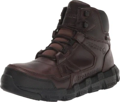 Pre-owned Wolverine Men's Rev Ultraspring Durashocks Carbonmax Lx Mid Industrial Boot In Brown
