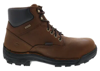 Pre-owned Wolverine Men's  Durbin Waterproof Steel Toe 6" Boots Sneakers In Brown