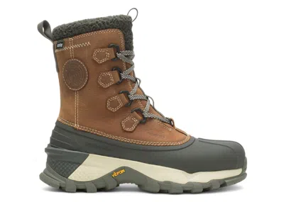 Pre-owned Wolverine Men's  Elite Glacier Surge Arctic Waterproof Insulated Winter Boots Sneakers In Cognac In Brown