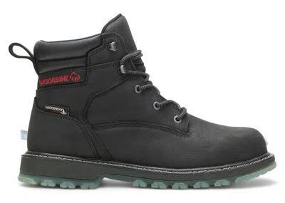 Pre-owned Wolverine Men's  Floorhand Lx Waterproof 6" Boots Sneakers In Black