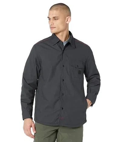 Wolverine Men's  Guardian Cotton Shirt Jacket Black Long Sleeve Button Front Gbo48