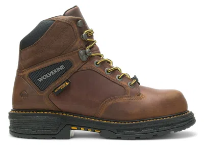 Pre-owned Wolverine Men's  Hellcat Ultraspring Waterproof Carbonmax Composite Toe Boots Sneakers In Tobacco